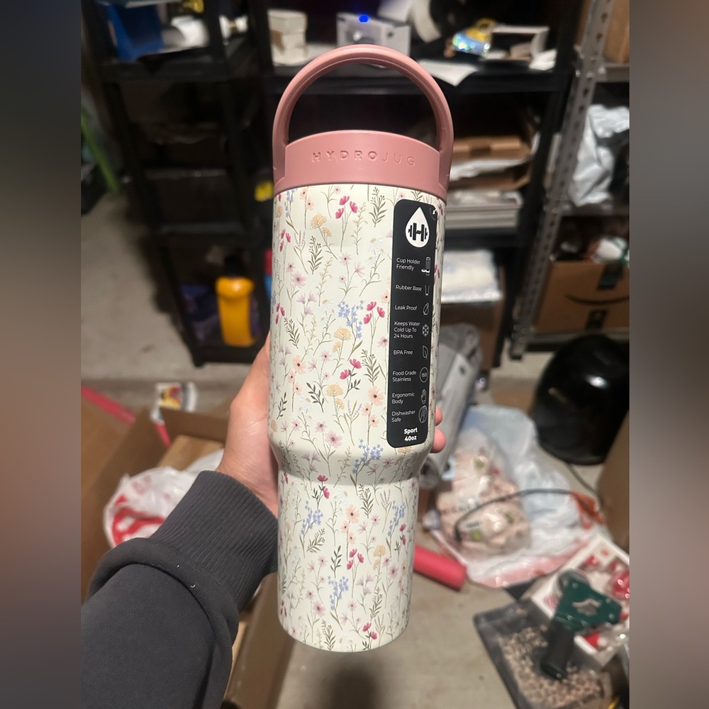 HydroJug 40oz Sport Wildflower Floral Collection Limited Edition Cup